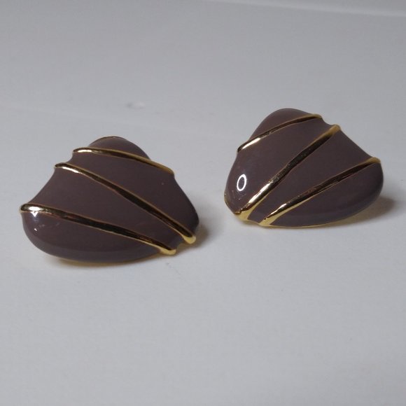 Vintage Triangular Stud Earrings - Picture 1 of 11